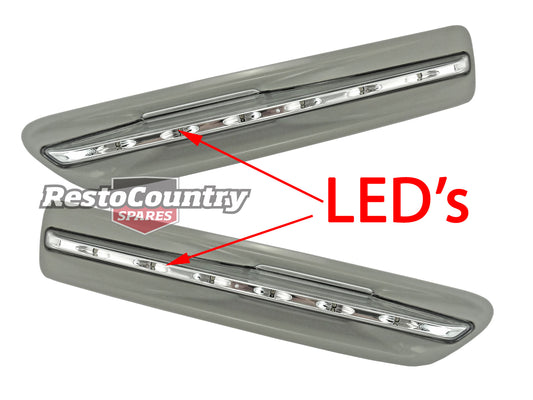 Holden Caprice Statesman LED Side Indicators PAIR Light GREY WM WN 06-17 flasher - kIWM4010NAL-a