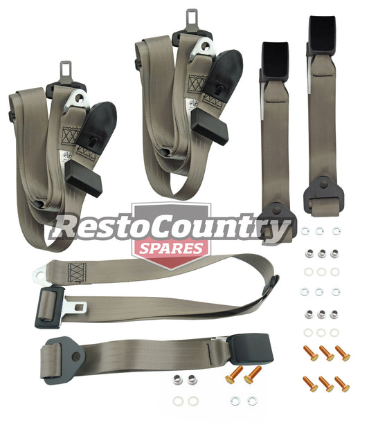 Front or Rear Lap Sash Seat Belt Set (Cappuccino – Bench Seat) Ford XK-XP XR-XY XA-XC ZA-ZD ZF-ZH - kK2257C-i