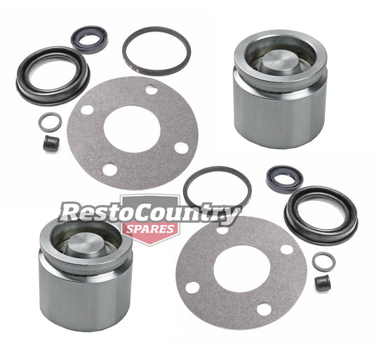 Holden REAR Disc Brake Caliper Minor Seal + Piston Kit x2 HZ WB Torana UC rubber - kK867S-d