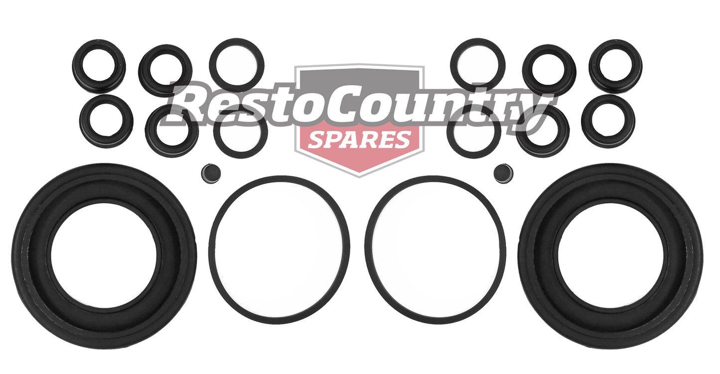 Holden FRONT Disc Brake Caliper Rubber Seal Kit x2 PBR ALLOY HQ HJ HX HZ - kK881S-a