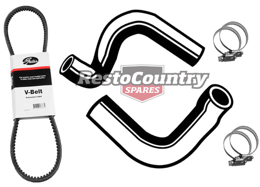 Ford Service Kit Alt Belt + Radiator Hose XW Sedan Wagon 351 V8 WINDSOR NON A/C - kKHB49-a