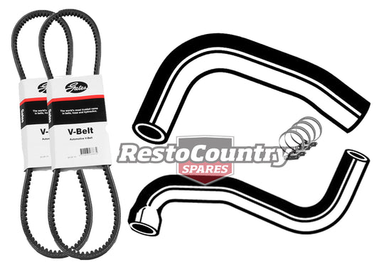 Ford Service Kit Fan + P/S Belt + Radiator Hose + Clamp Kit 6Cyl XY 250 4.4  -kKHB52-a - kKHB52-a