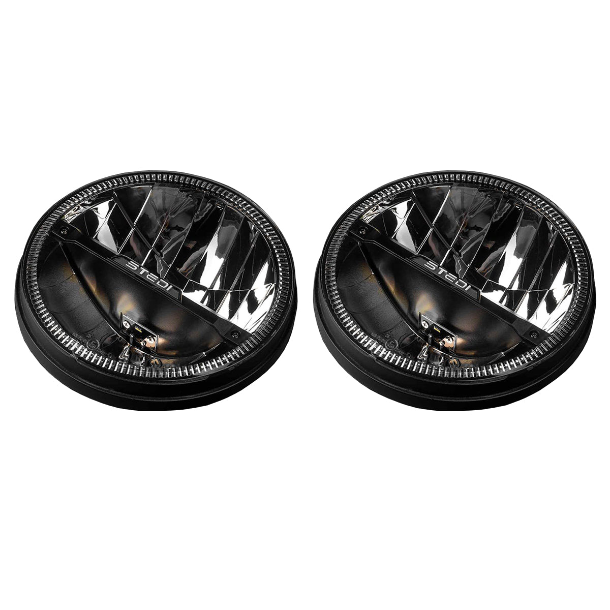 Holden Ford Standard Replacement STEDI 7" HOMAGE LED Headlights x2. NO PARKER -kLED-HOMAGE-7INCH-V2x2