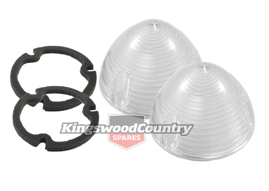 Holden Front Indicator Lens + Gasket FB EK blinker flasher light x2 - kLFT1004x2