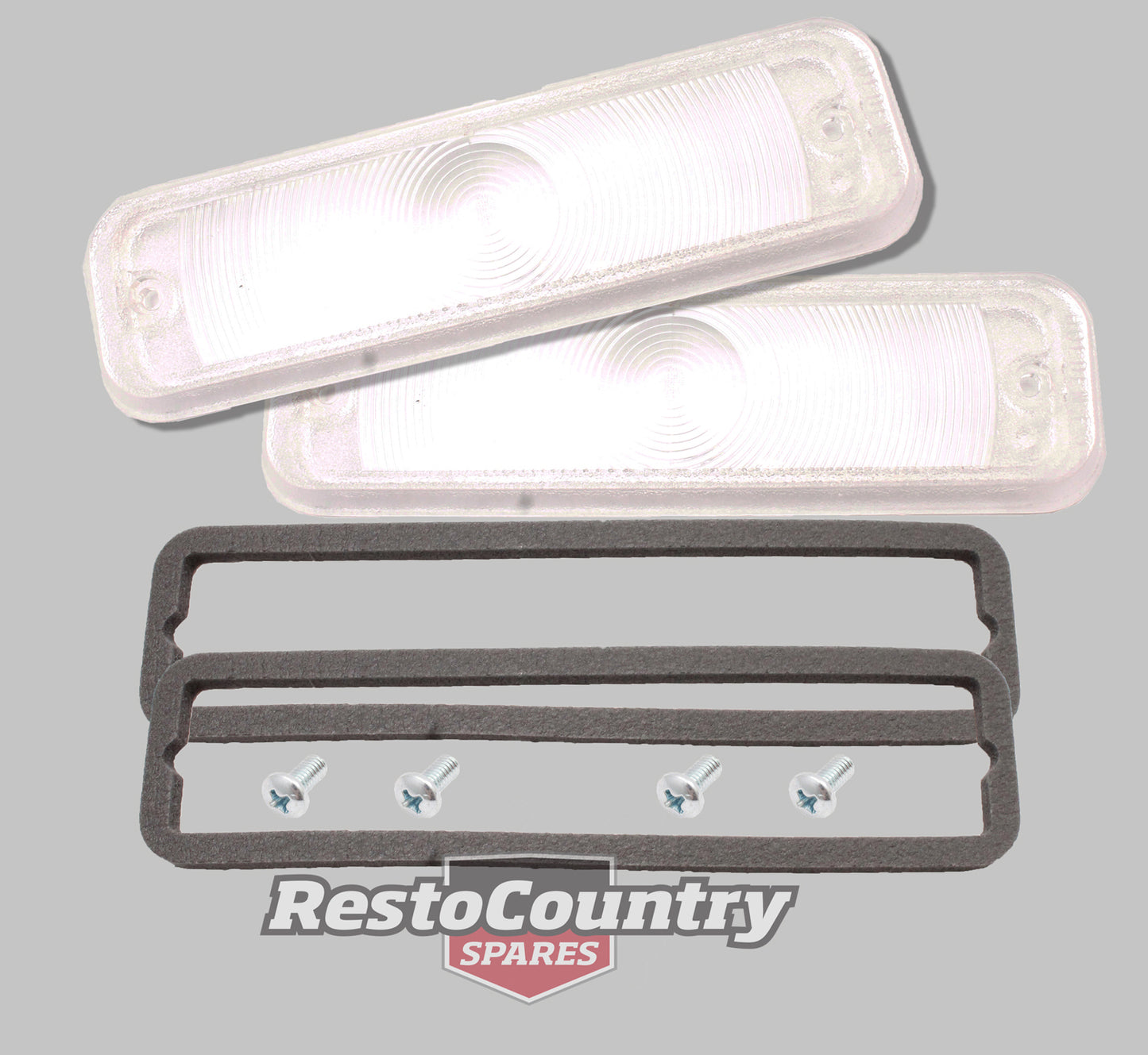 Holden Front Indicator Lens +Gasket EJ EH x2 Left +Right - kLFT1005x2