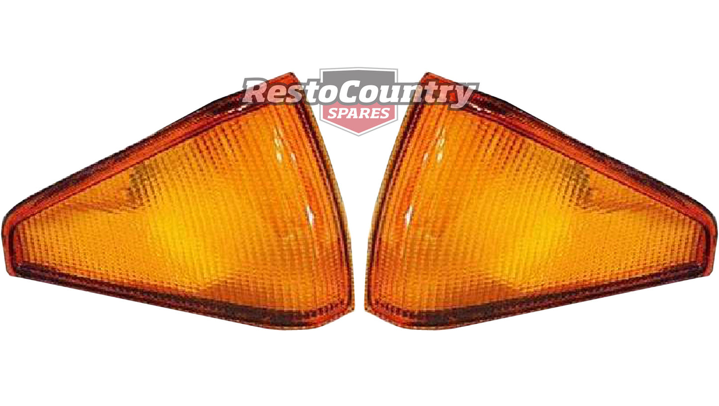 Ford Front Indicator Lens XE LEFT + RIGHT blinker turn signal flasher - kLFT2003A_4A