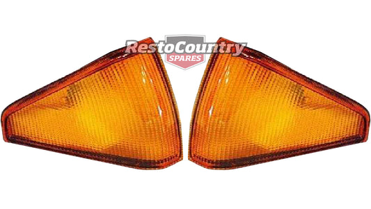 Ford Front Indicator Lens XE LEFT + RIGHT blinker turn signal flasher - kLFT2003A_4A