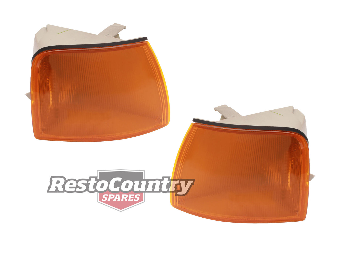 Ford Front Indicator Assembly PAIR EA EB ED Amber flasher turn signal - kLFT2039-a