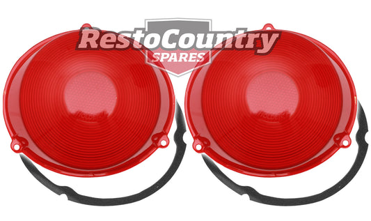 Holden Stop Brake Light Lens + Gasket PAIR FB EK Sedan Wagon lamp tail light - kLRS1004-a