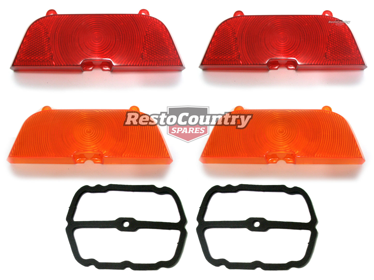 Holden Rear Taillight Lens + Indicators + Gaskets Kit EJ ALL EH Ute Van - kLRS1005_LRT1004_G