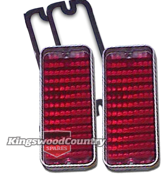 Holden HQ Brake Light Lens Taillight Sedan Monaro. HJ HX LE Coupe stop x2 - kLRS1016x2