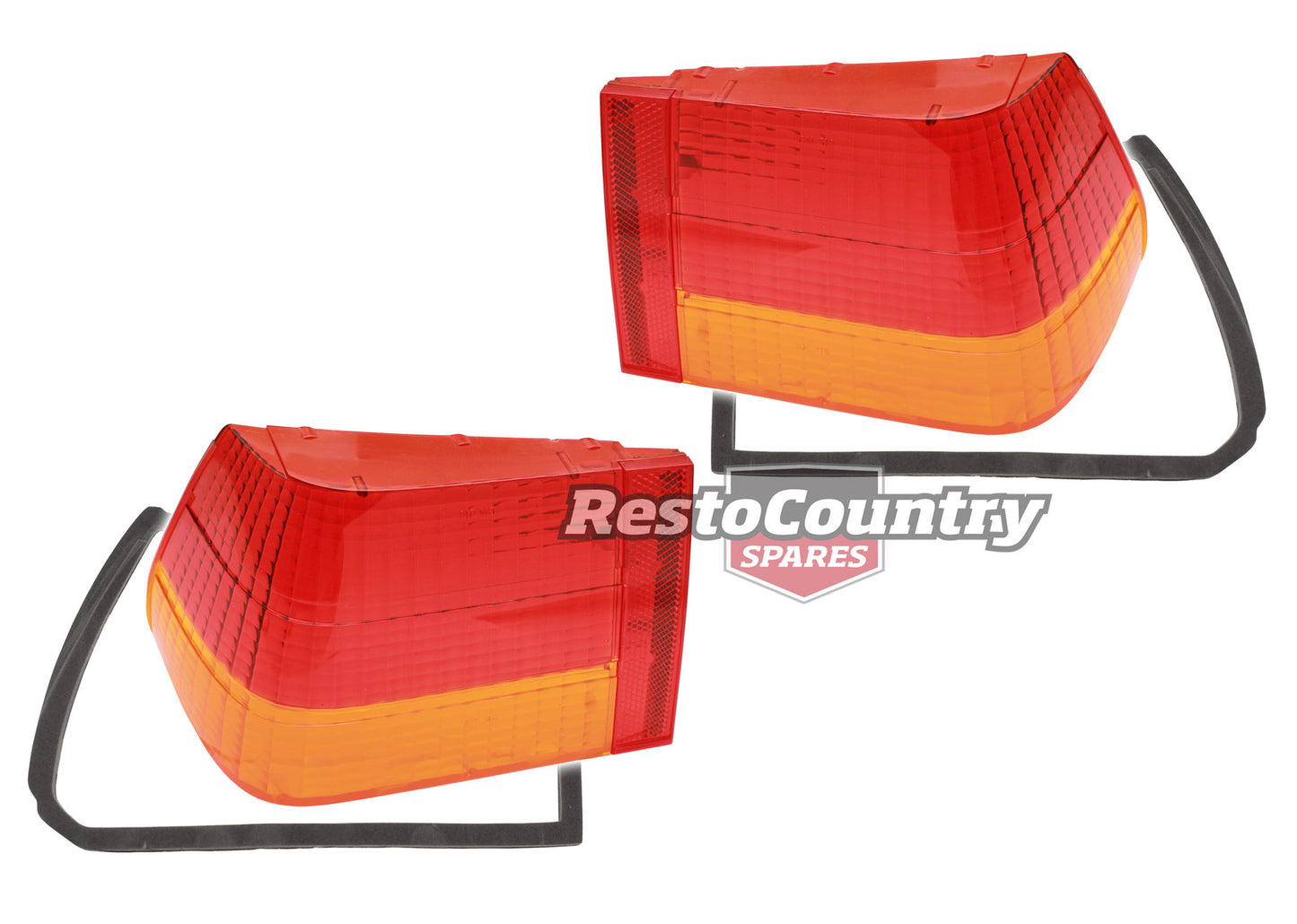 Holden Taillight Lens + Gasket PAIR HJ HX HZ Sedan Monaro GTS brake tail light - kLRS1022-a