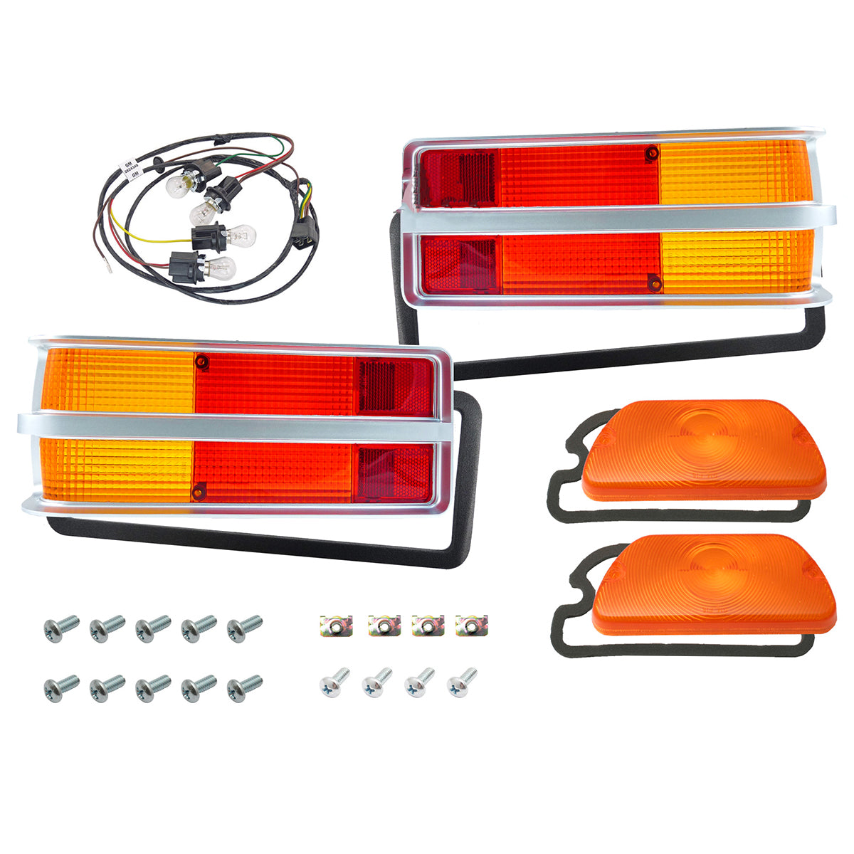 Holden Torana LH Taillight + LOOM + Indicator + Screw Kit SILVER tail light - kLRS1040-b