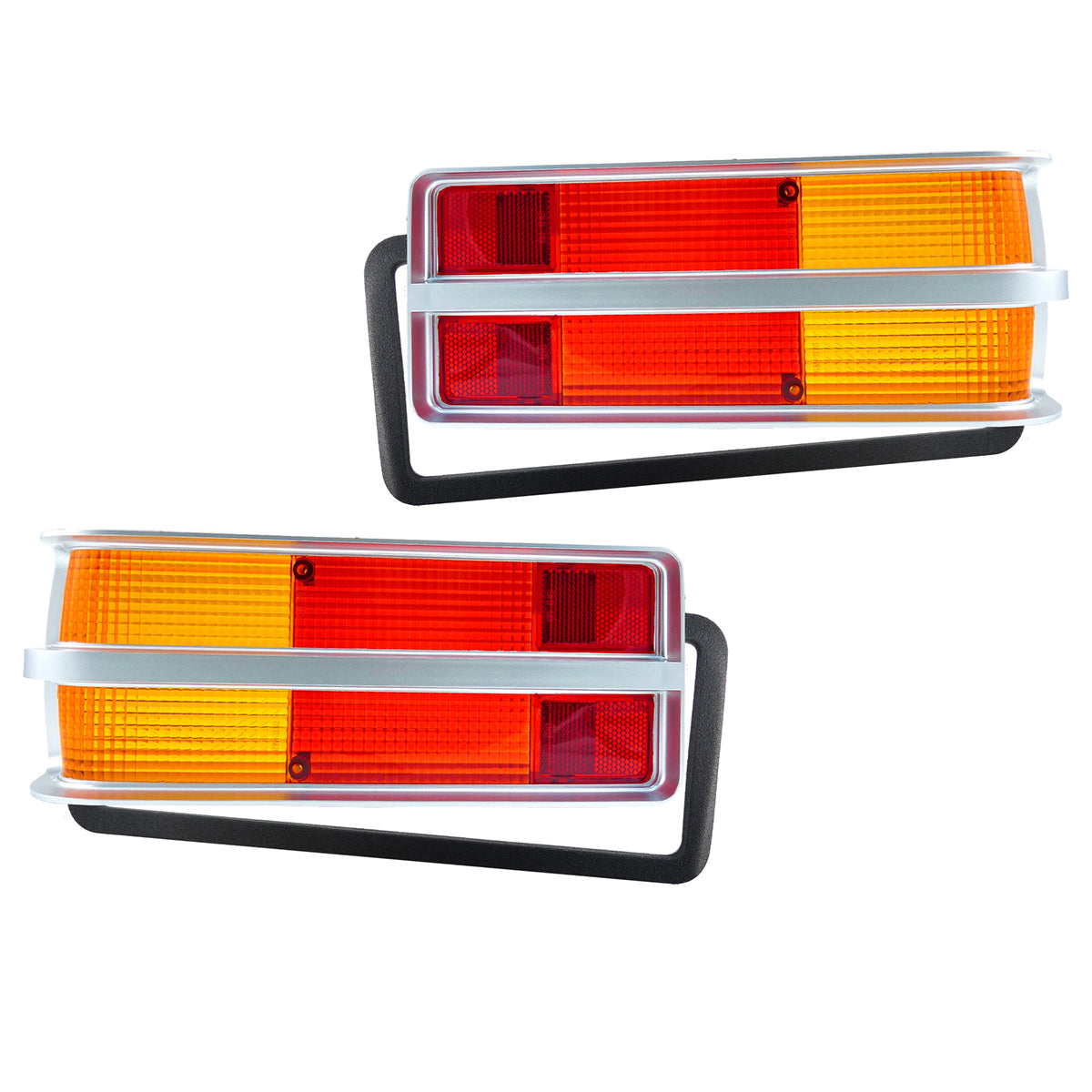 Holden Torana Taillight Lens Pair LEFT + RIGHT SILVER LH LX brake stop indicator - kLRS1040x2