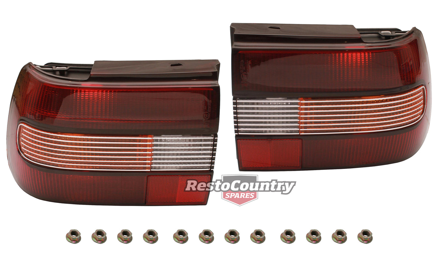 Holden Commodore Calais Taillights LEFT + RIGHT with Fitting Kit VN - kLRS1064-a