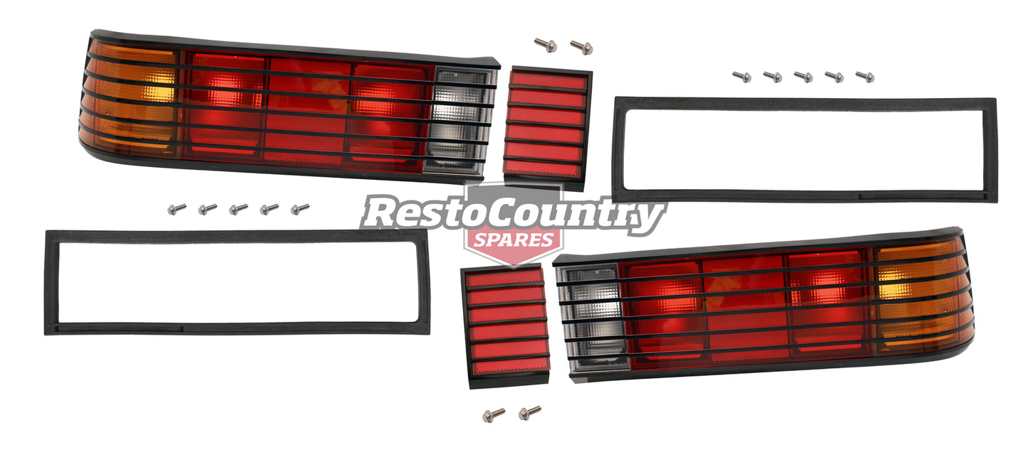 Holden VH Commodore Taillights + Extension Kit LEFT + RIGHT SS SL/E Sedan brake - kLRS1086-b