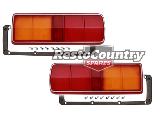 Holden Torana UC Taillight Brake / Indicator Lens x2 Left + Right + Gaskets - kLRS1100x2