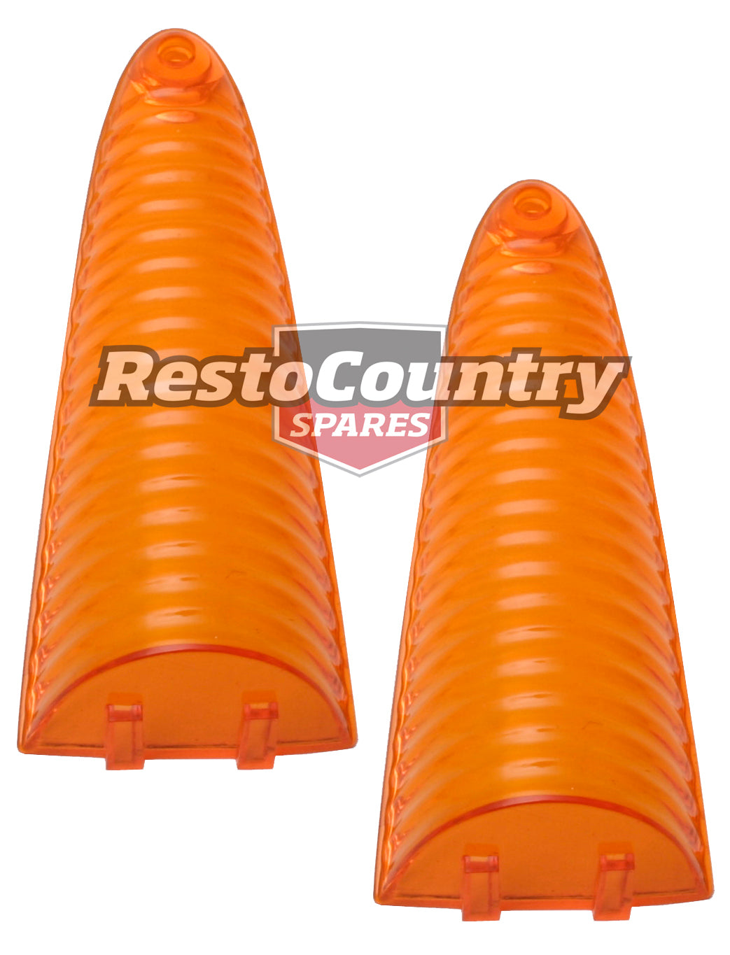 Holden Indicator Lens PAIR FB EK Sedan Station Wagon turn signal light amber - kLRT1003-a