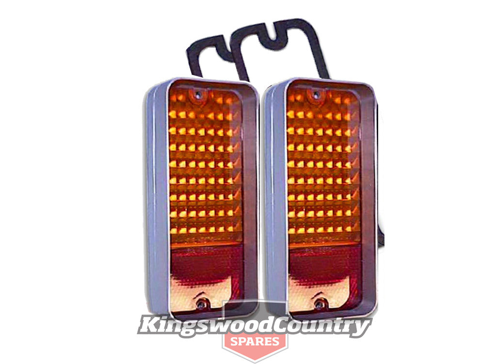 Holden HQ Rear Indicator Taillight Lens Sedan Monaro. HJ HX LE Coupe x2 blinker - kLRT1012x2