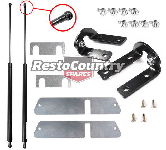 Holden Torana LX Rear Hatch Hinge + Cover + Gas Strut + Bolt Kit hatchback lid - kMAX051-a