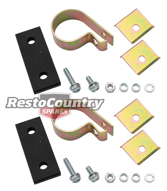 Holden TWIN Rear Exhaust Hanger Bracket Kit PAIR V8 HQ HJ HX HZ WB Ute Van mount - kMAX054-a