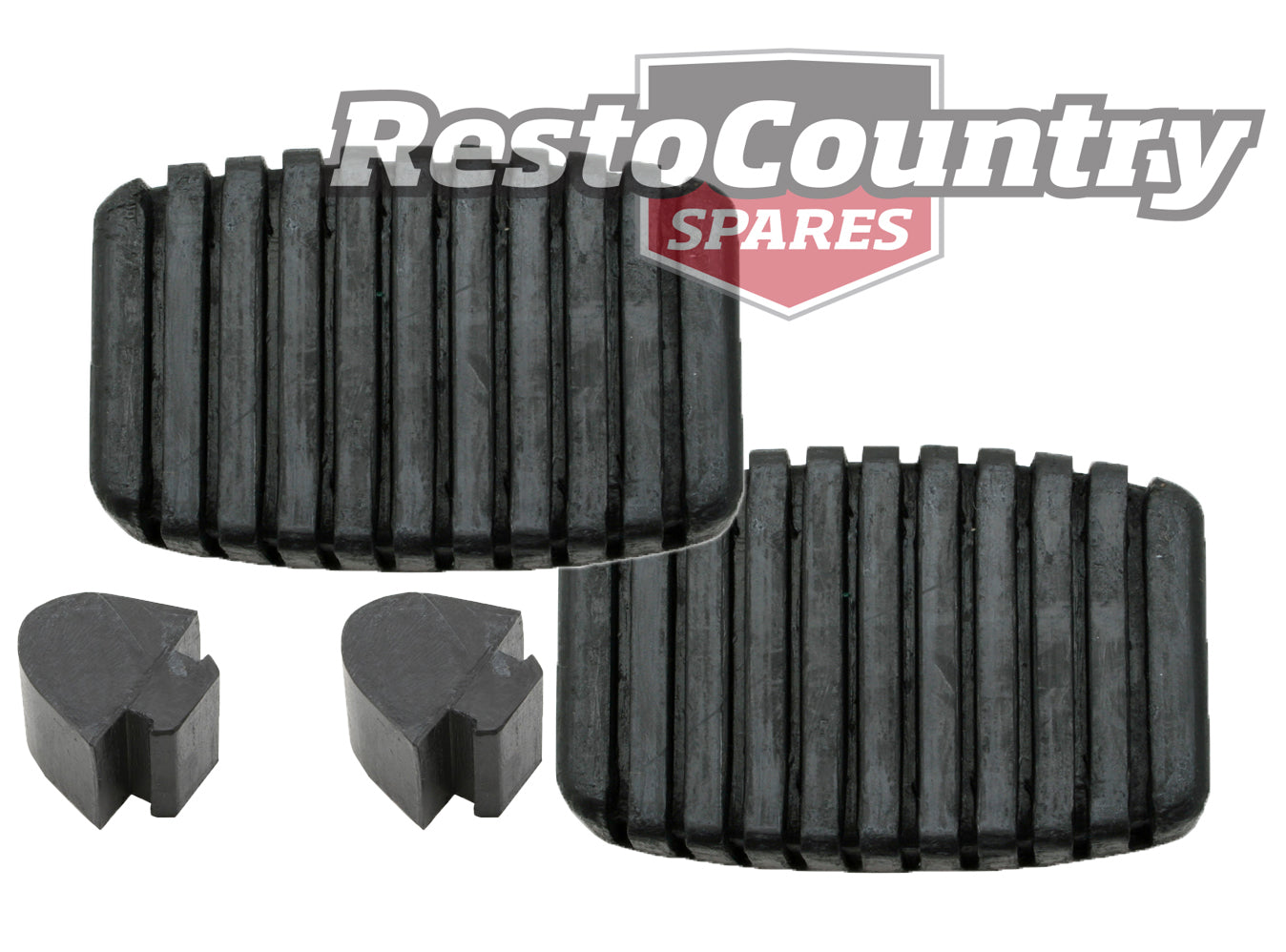 Holden EJ EH Brake +Clutch Pedal Pad +Bump Stop kit x4 Manual rubber - kPP1003-PB1001x3