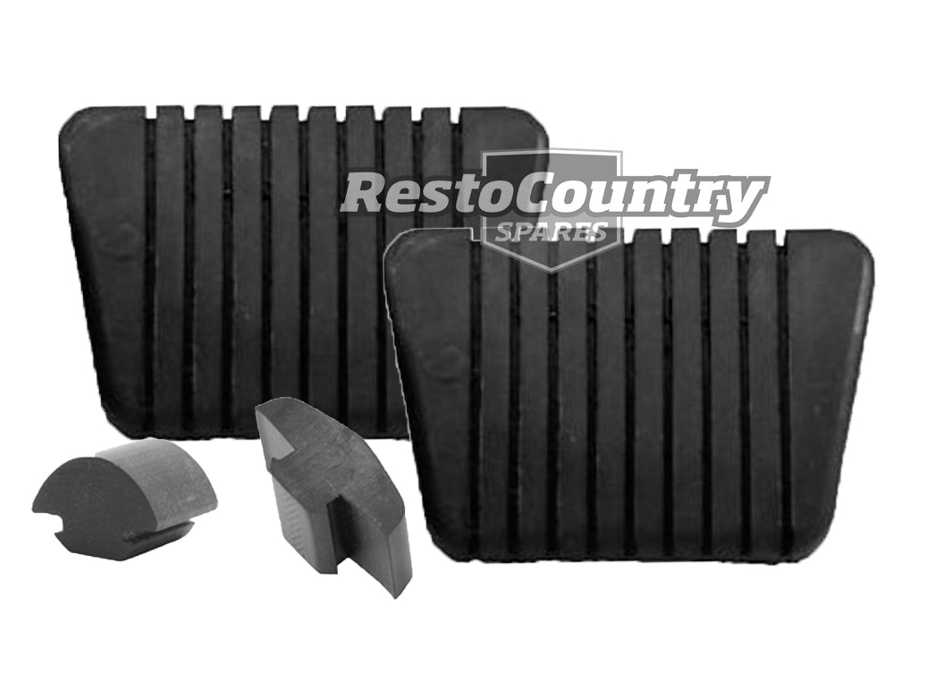 Holden Brake +Clutch Pedal Pad + Bump Stop HK HT HG Manual G'box rubber bumper - kPP1161_PB1003x4