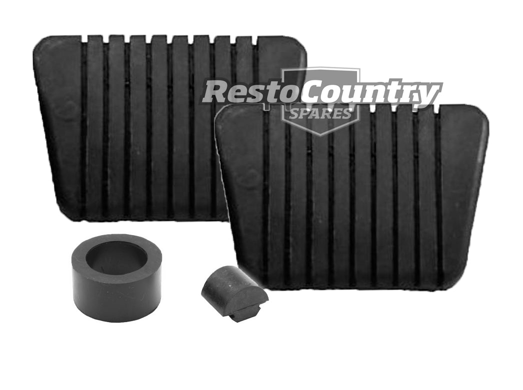 Holden Brake +Clutch Pedal Pad +Bump Stop HQ HJ HX HZ WB Manual G'box rubber - kPP1161_PB1004x4