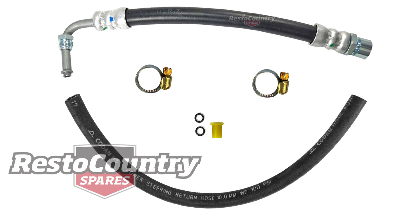 Holden Commodore METRIC Power Steering Hose Kit HIGH +LOW VB VC VH VK VL 6cyl V8 - kPSH1014-a