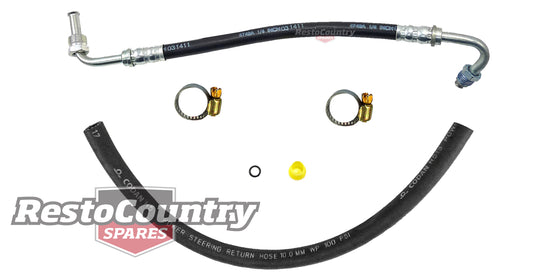 Holden Power Steering Hose Kit WB 6cyl V8 METRIC HIGH + LOW Some HQ HJ HX HZ - kPSH1044-a