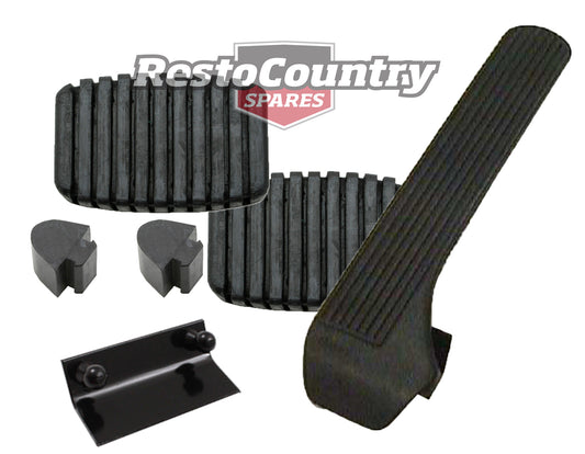 Holden EJ EH Brake + Clutch + Accelerator Pedal Pad +Bump Stop Kit Manual rubber - kPedal-EJ