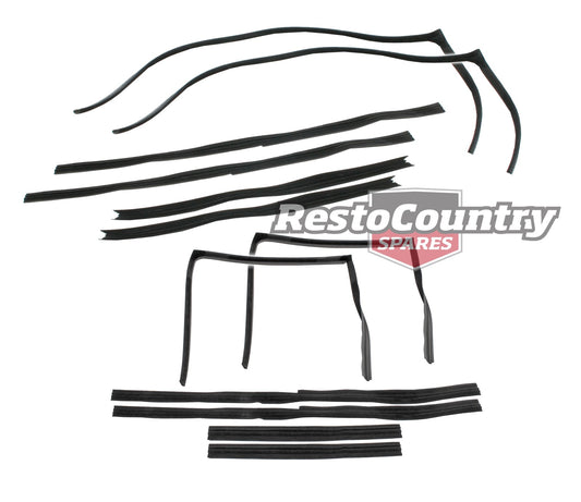 Holden Commodore Bailey Channel Set x4 VN VP VR VS Front +Rear Sedan Wagon glass - kRBC1069-b