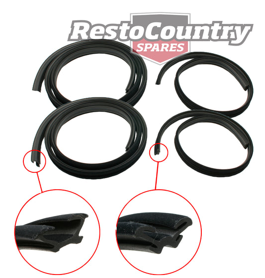 Ford Bailey Channel x2 Front + Rear XR XT XW XY ZA ZB ZC ZD. Rear ONLY XA XB XC - kRBC2008x2