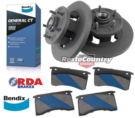 Front Disc Brake Rotor & Pad Kit (Standard) Holden LX UC Torana - kRDA10-c