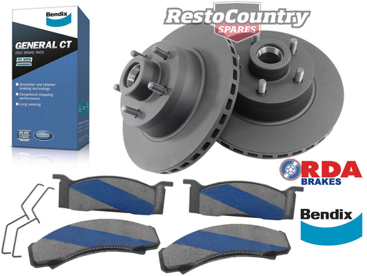 Front Disc Brake Rotor & Pad Kit (Kelsey Hayes Caliper) Ford XB XC - kRDA107-e