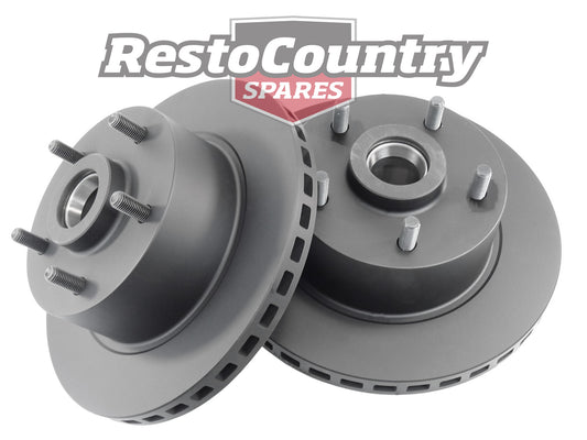 RDA Front Disc Brake Rotor Pair (Standard) Holden VB VC VH VK V8 6Cyl - kRDA15-a