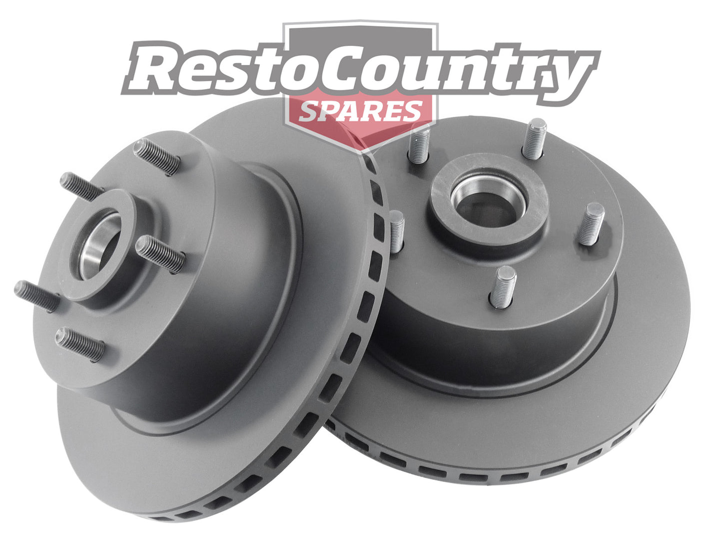 RDA Front Disc Brake Rotor Pair (Standard) Holden VL VN VG VP V6 - kRDA15-b