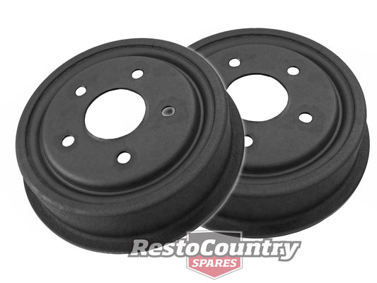 Holden Commodore Rear DRUM Brake PAIR VB VC VH VK VL Anti-Rust Coating wheel - kRDA1605-a