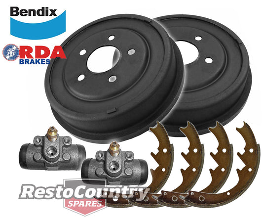 Rear Brake Drum, Brake Shoe & Cylinder Kit Ford XC XD XE XF ZG ZH ZJ ZK ZL - kRDA1610-c