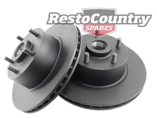 RDA Front Disc Brake Rotor Pair (Standard) Holden VL VN VG VP VQ V8 - kRDA17-a