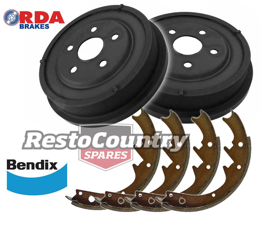 Rear Brake Drum & Brake Shoe Kit Ford XR XT XW XY XA XB - kRDA6642-b