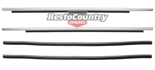 Holden Commodore FRONT Door Belt + Moulding Kit INNER + OUTER VB VC VH chrome - kRDB1001B-e