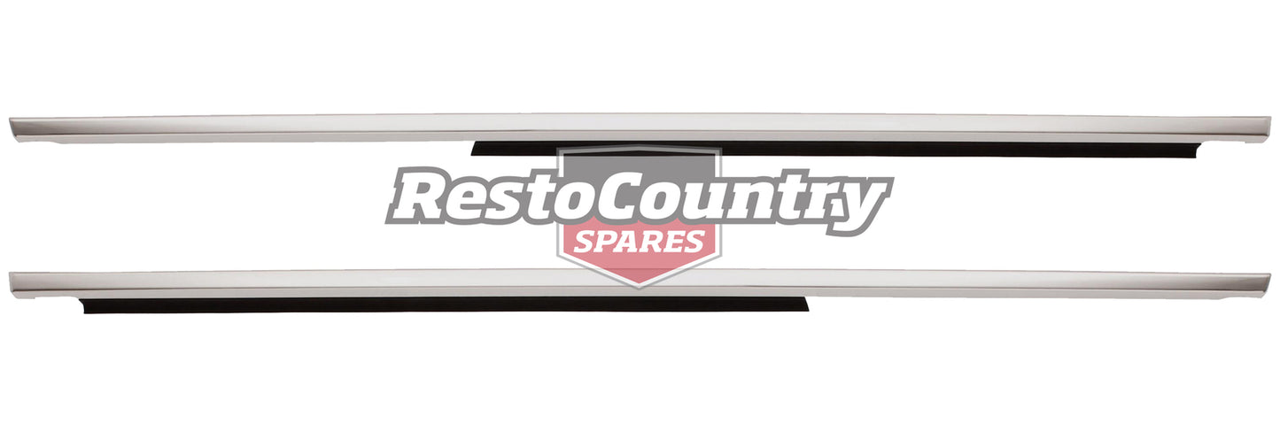 Holden Commodore REAR Door Belt + Moulding PAIR L + R OUTER VB VC VH chrome - kRDB1002B-a