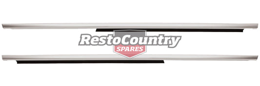 Holden Commodore REAR Door Belt + Moulding PAIR L + R OUTER VB VC VH chrome - kRDB1002B-a