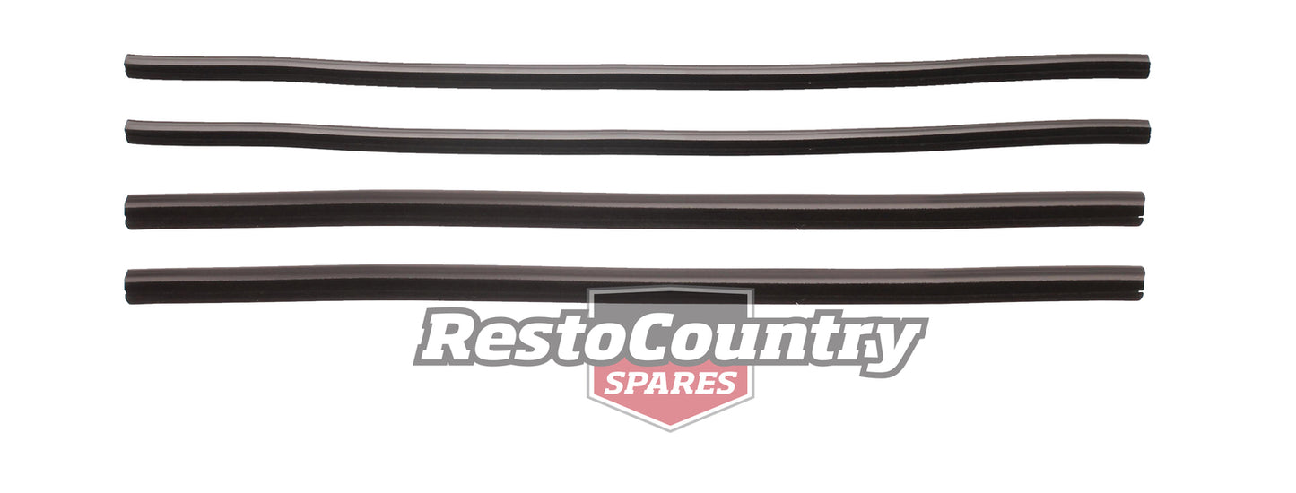 Holden Door Weather Belt Rubber Strip FRONT +REAR INNER Commodore VB VC VH VK VL - kRDB1003-1004