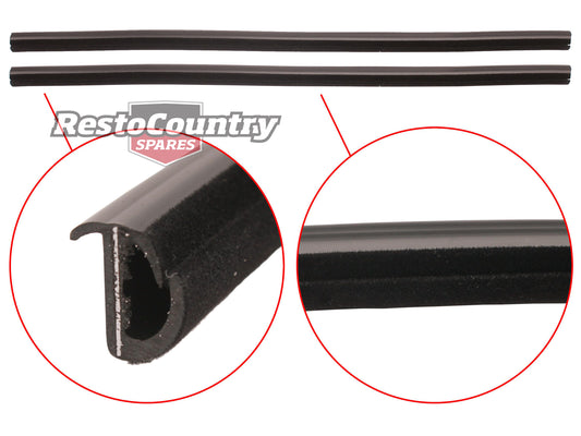 Holden Door Weather Belt Strip REAR INNER Pair LH + RH Commodore VB VC VH VK VL - kRDB1004x2