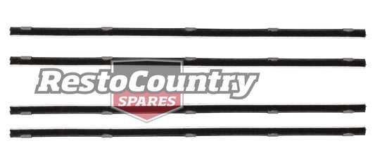 Holden Front Door Weather Belt Strip Seal SetSET x4 48 FX FJ INNER +OUTER rubber - kRDB1011-c