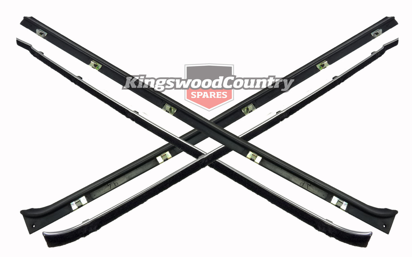 Holden Door Weather Belt OUTER +INNER LEFT +RIGHT FRONT EJ EH Strip Seal Pair - kRDB1027-28-29-30