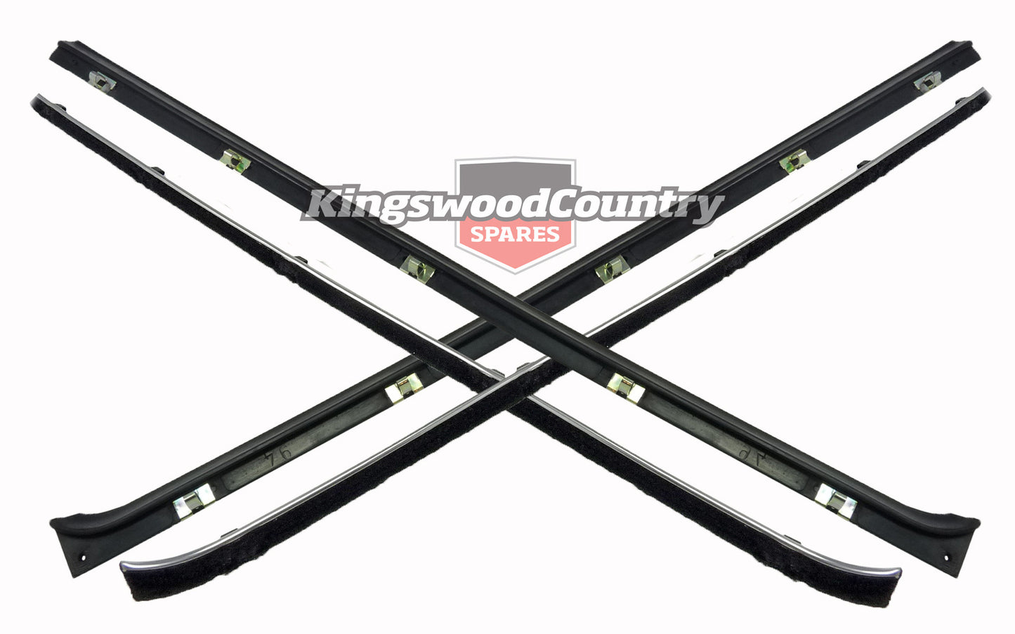 Holden Door Weather Belt OUTER +INNER LEFT +RIGHT REAR EJ EH Strip Seal Pair - kRDB1027-28-31-32