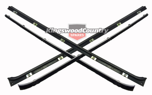 Holden Door Weather Belt OUTER +INNER LEFT +RIGHT REAR EJ EH Strip Seal Pair - kRDB1027-28-31-32